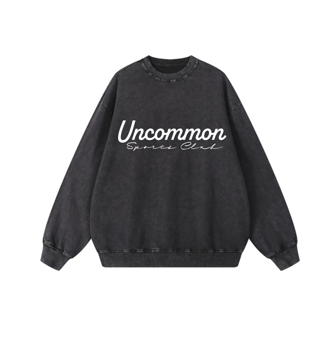 UNCOMMON SPORTS CLUB STONE WASH CREWNECK