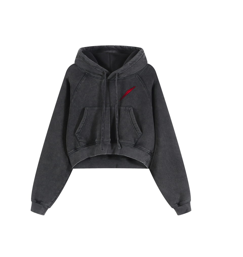 Acid Wash Womens Heavyweight Hoodie