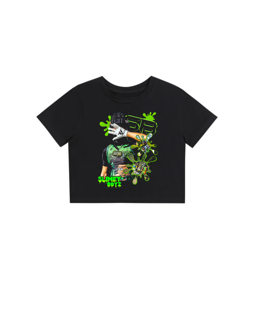 SLIME SPLAT WOMENS CROP TOP