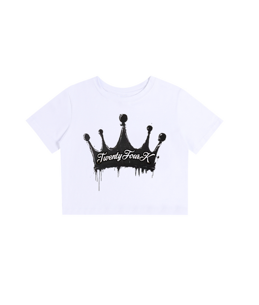 24K CROWN WOMENS CROP TOP