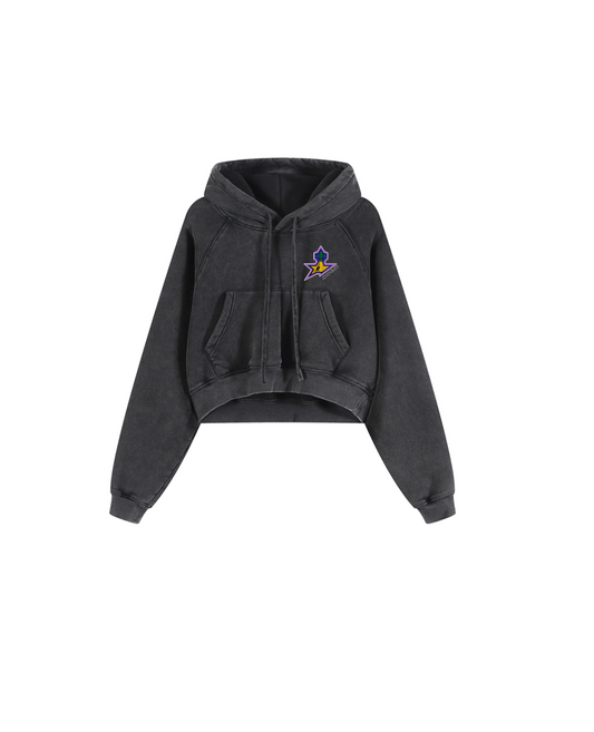 NOLA COAST WOMENS ACID WASH HOODIE