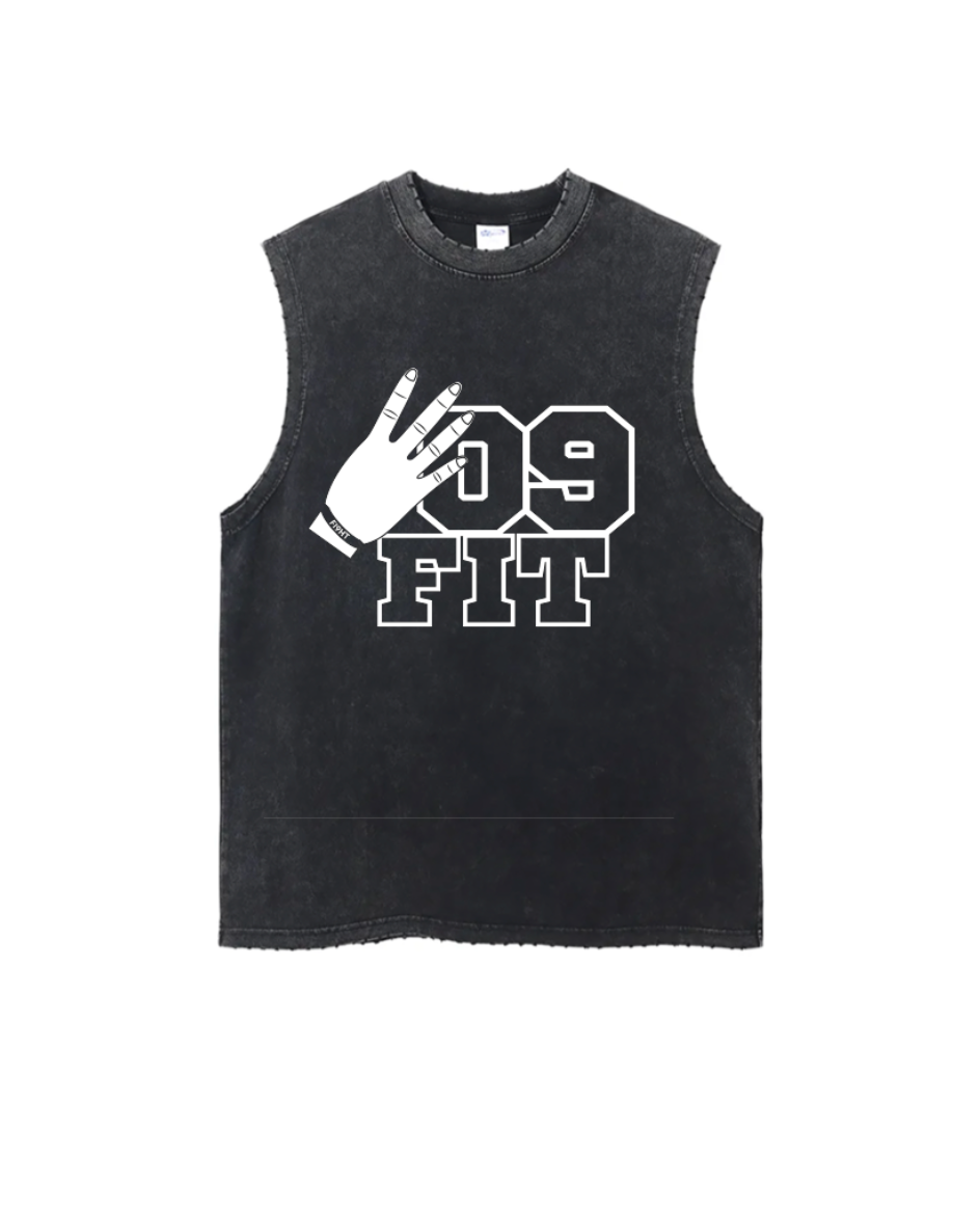 409 FIT ACID WASH MENS SLEEVELESS TEE