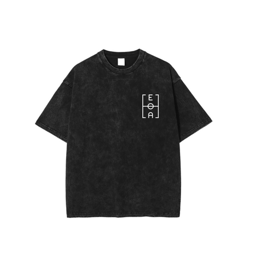 EOA BLACK ACID WASH TEE