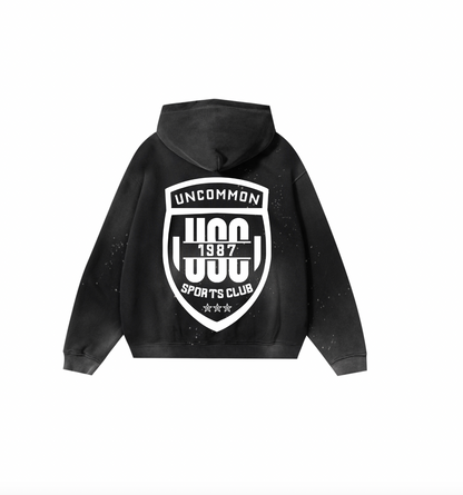 UNCOMMON SPORTS CLUB DISTRESSED HOODIE