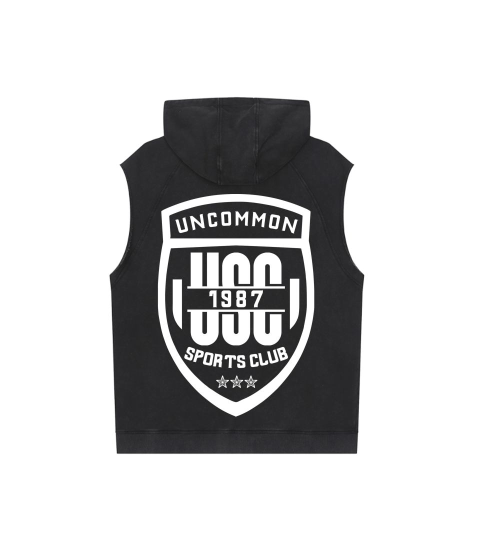 UNCOMMON SPORTS CLUB SLEEVELESS HOODIE