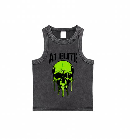 A1 ELITE ACID WASH WOMENS TANK