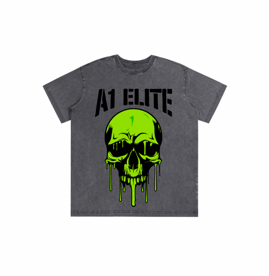 A1 ELITE MENS ACID WASH TEE