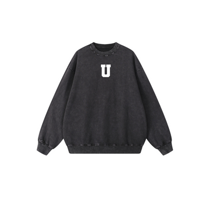 UNCOMMON SPORTS CLUB STONE WASH CREWNECK