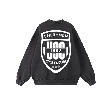 UNCOMMON SPORTS CLUB STONE WASH CREWNECK