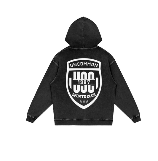 UNCOMMON SPORTS CLUB STONE WASH HOODIE